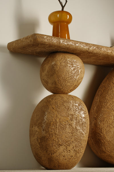 GAIA console table textured finish