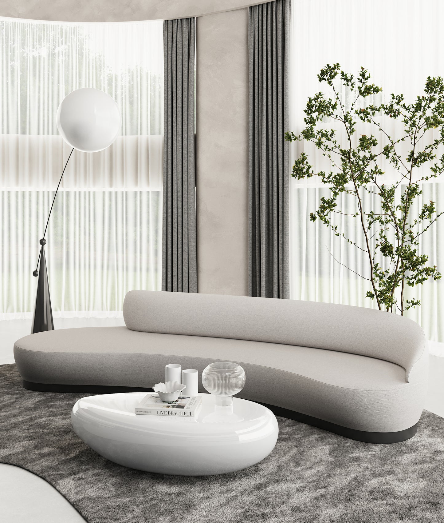 Masă de cafea MANGO finisaj glossy