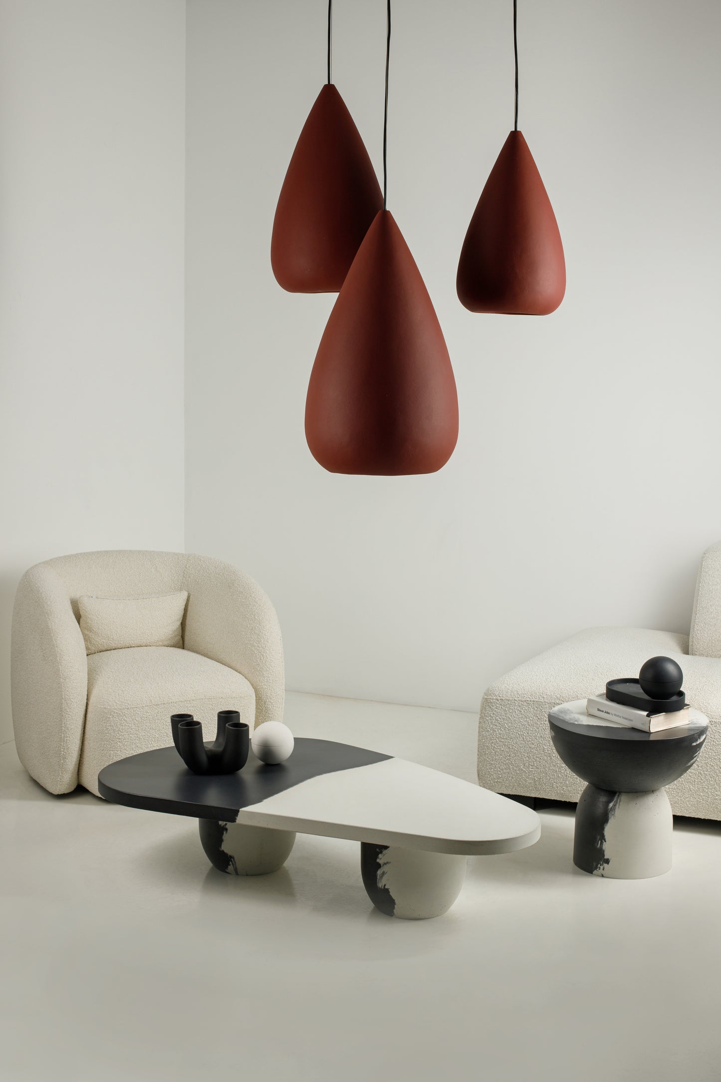 Pendant lamp DROPLET fine finish