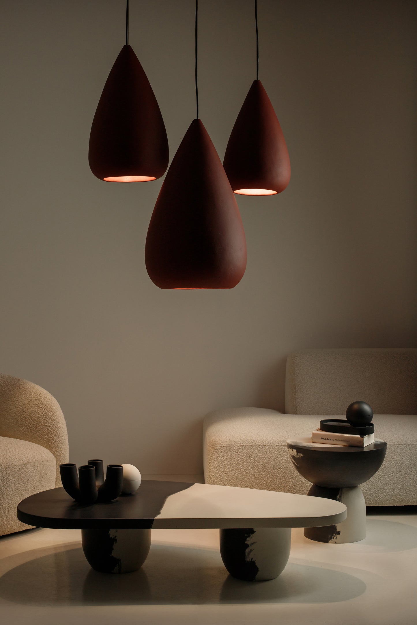 Pendant lamp DROPLET fine finish