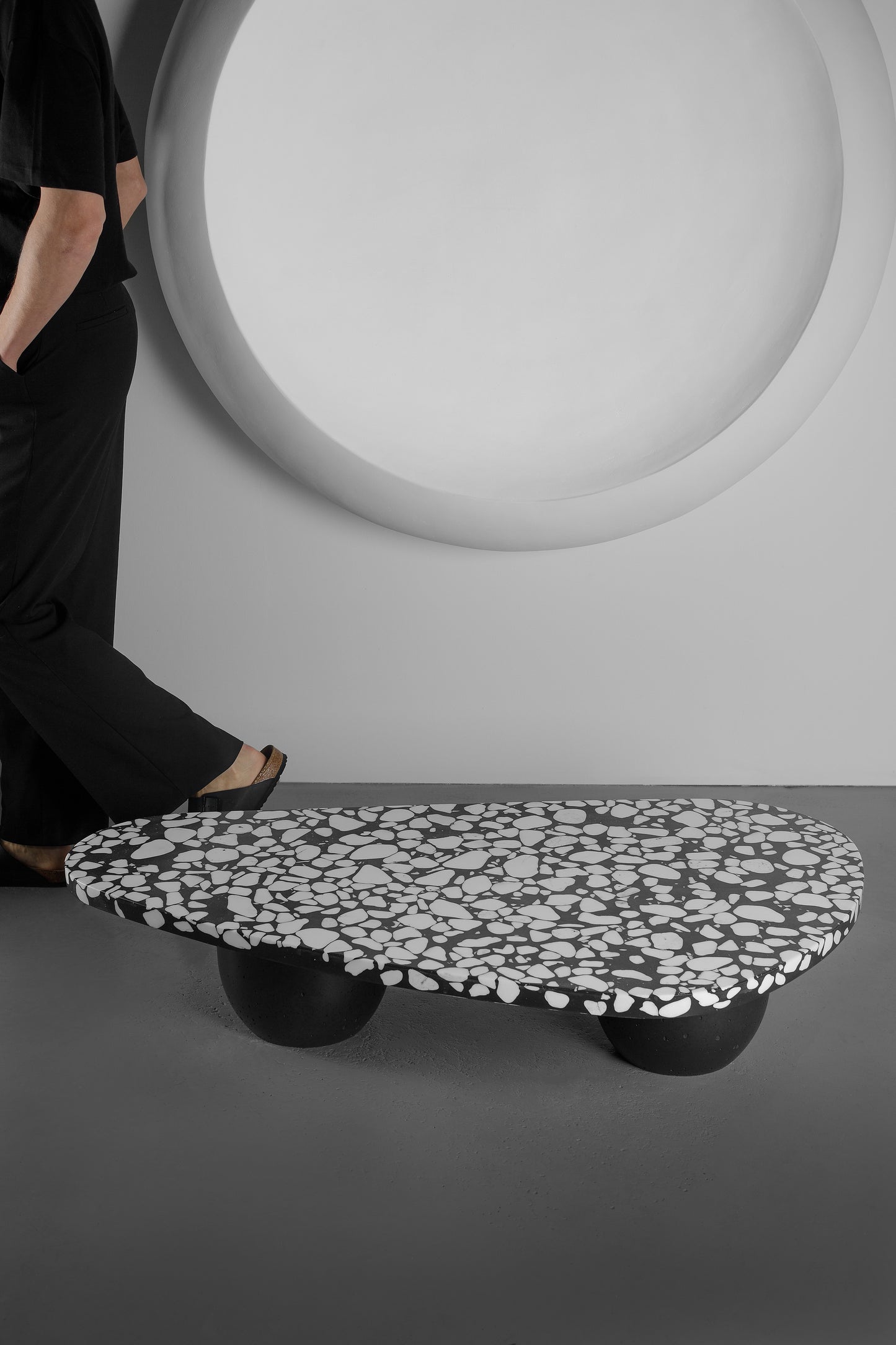 Masă de cafea DRIP terrazzo