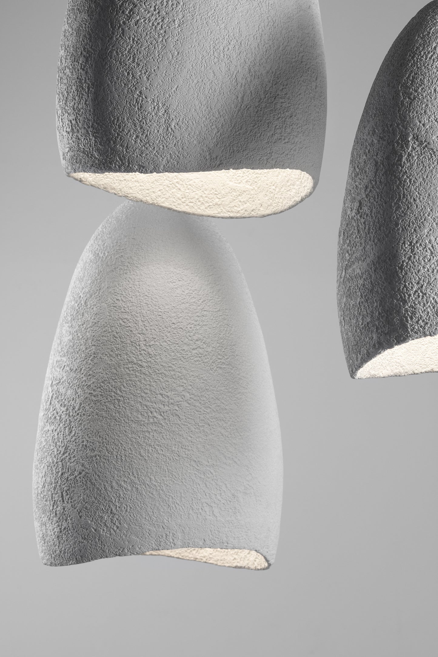 COCOON suspended lamp textured finish
