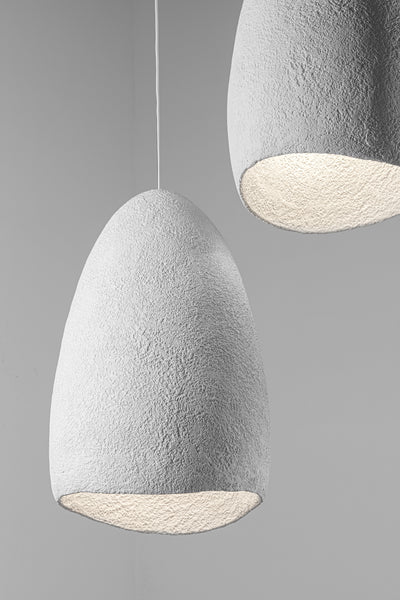 COCOON suspended lamp textured finish