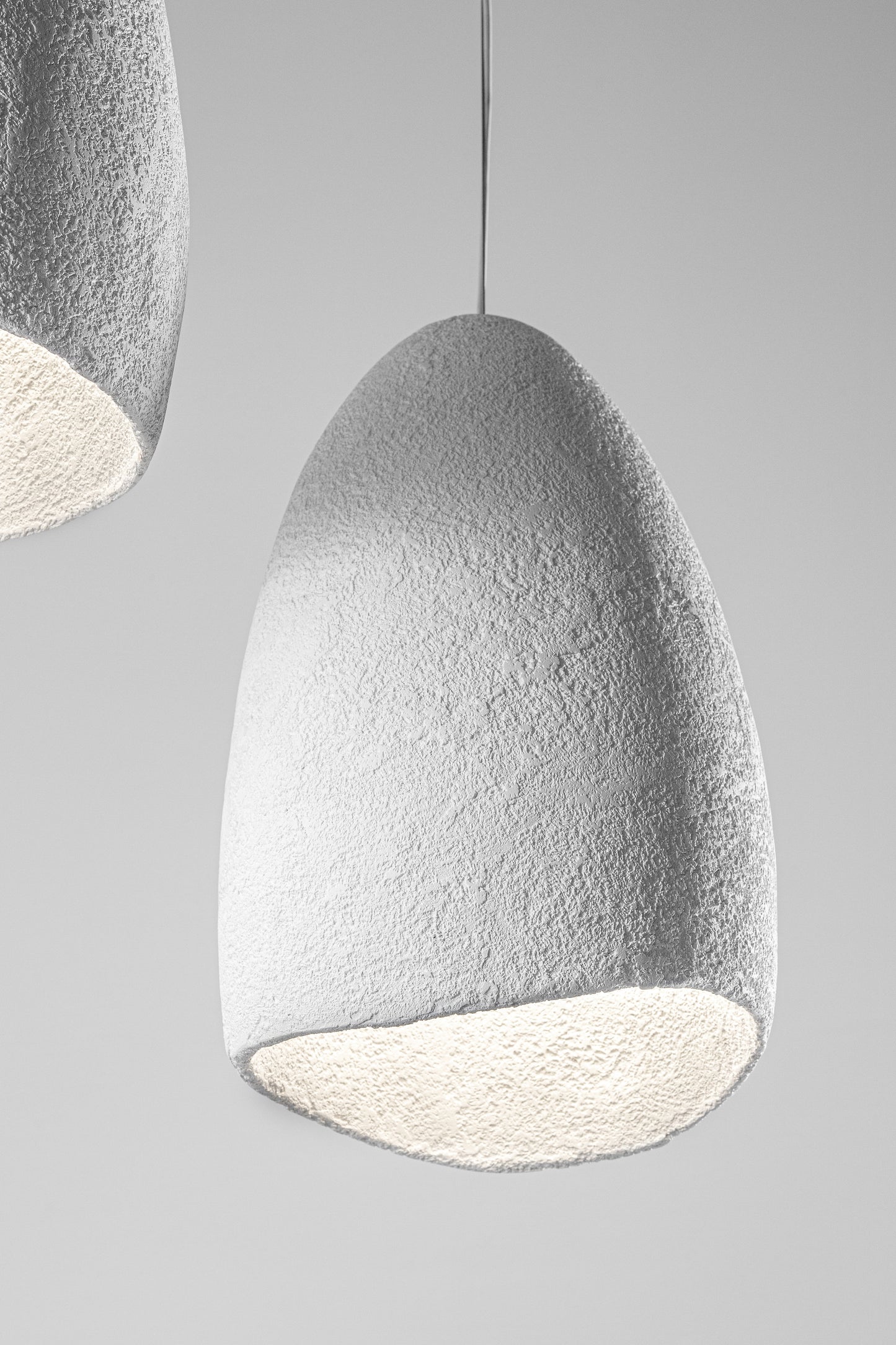 COCOON suspended lamp textured finish