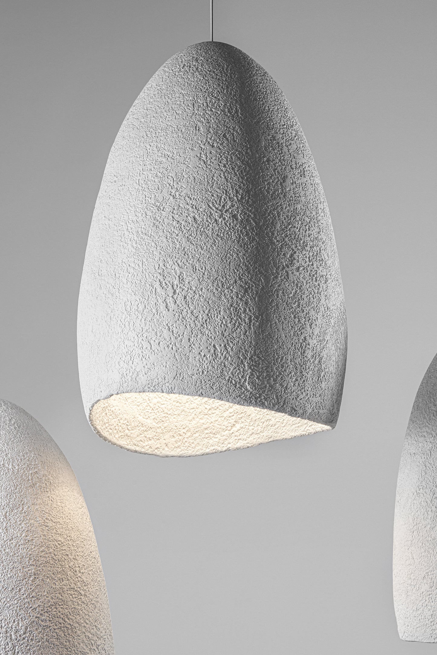 COCOON suspended lamp textured finish