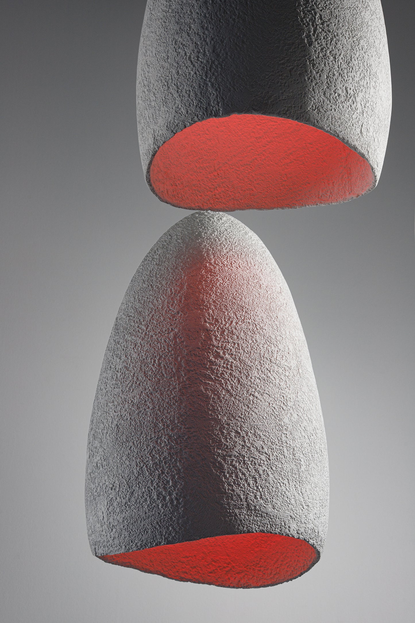 COCOON suspended lamp textured finish
