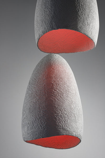 COCOON suspended lamp textured finish