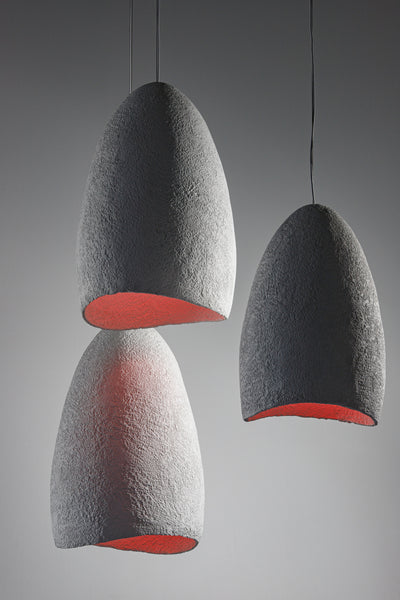 COCOON suspended lamp textured finish