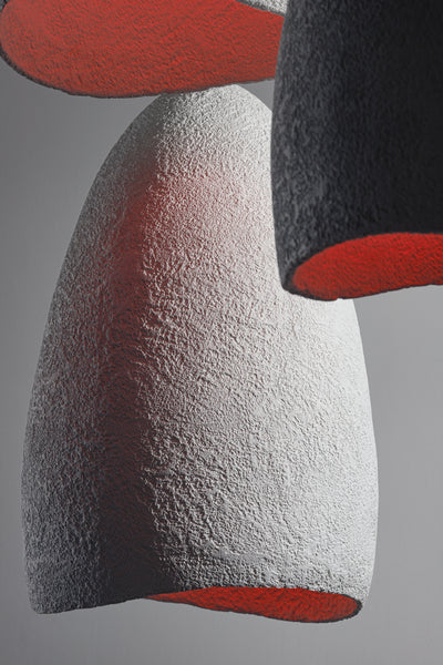 COCOON suspended lamp textured finish