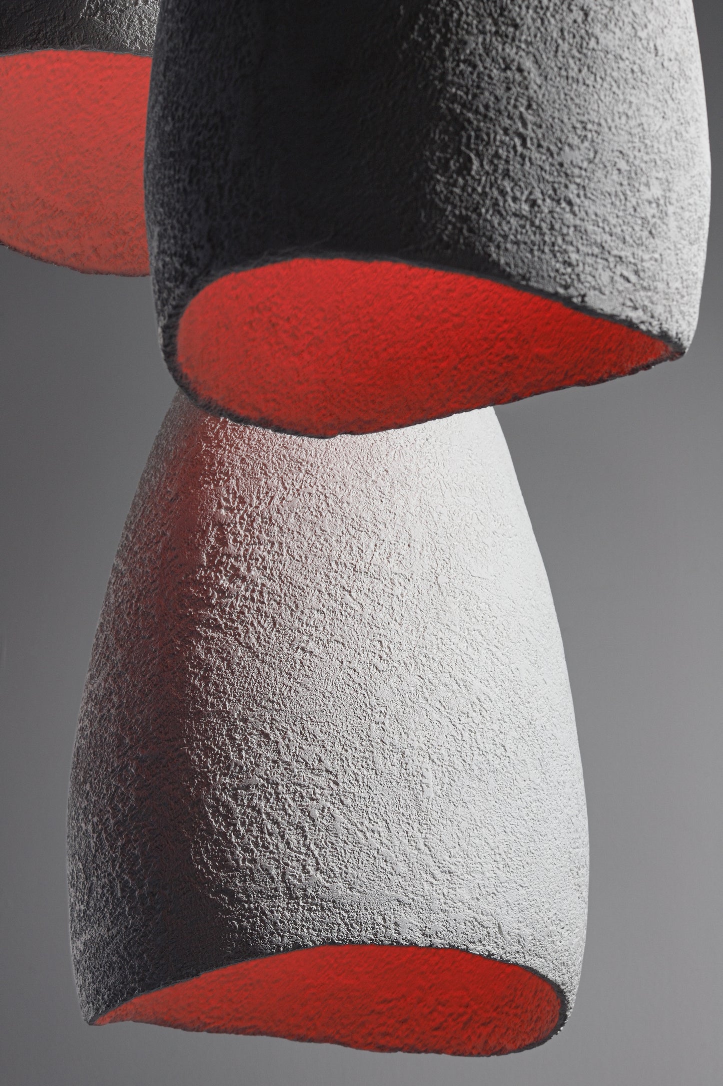 COCOON suspended lamp textured finish