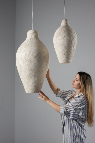PEAR pendant lamp textured finish