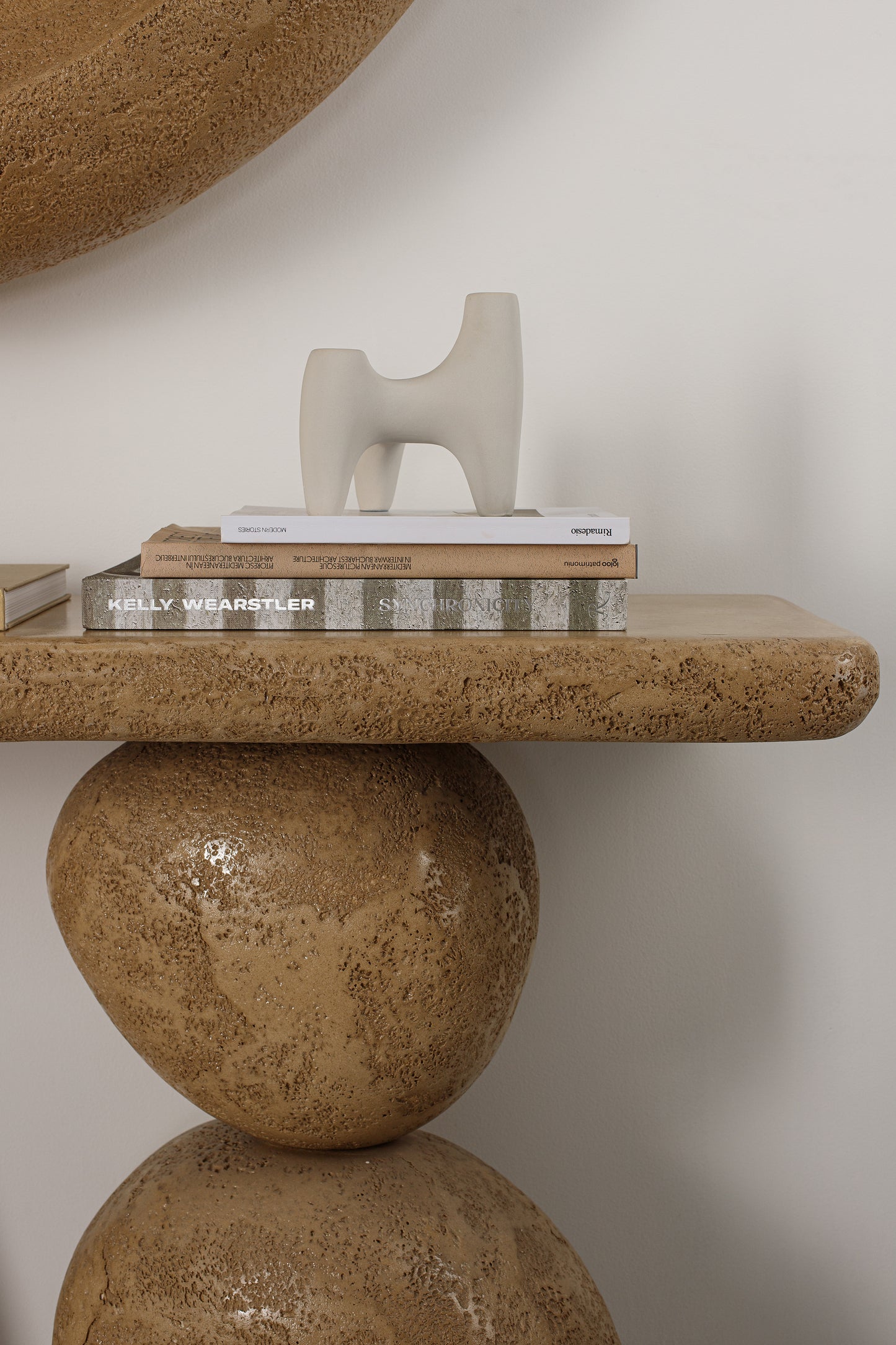GAIA console table textured finish