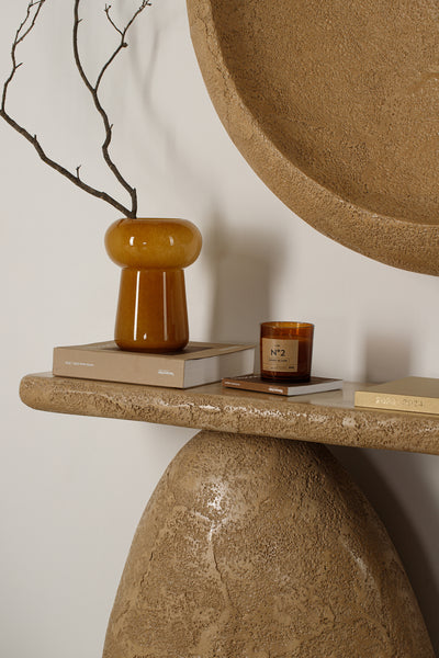 GAIA console table textured finish