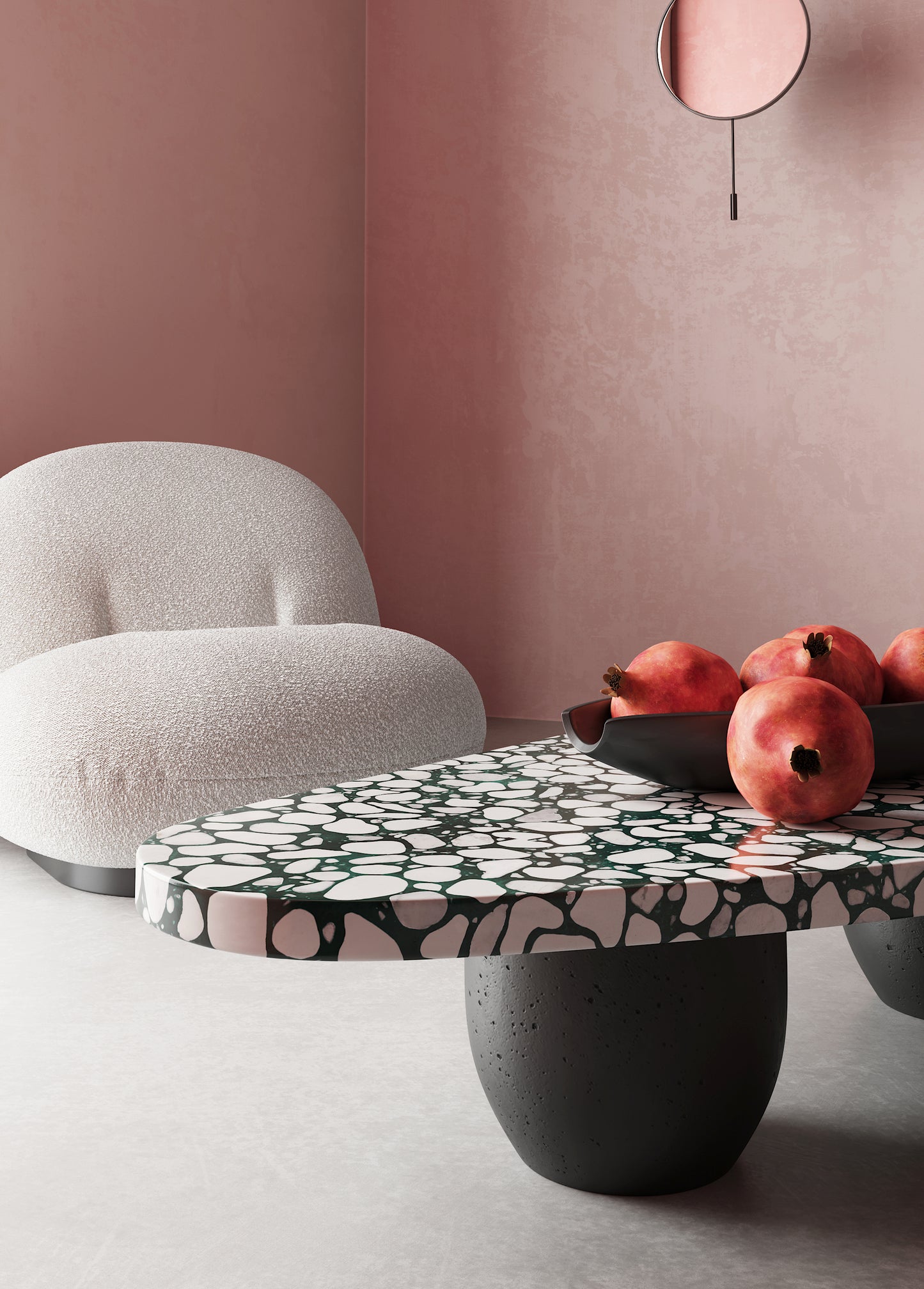 Masă de cafea DRIP terrazzo